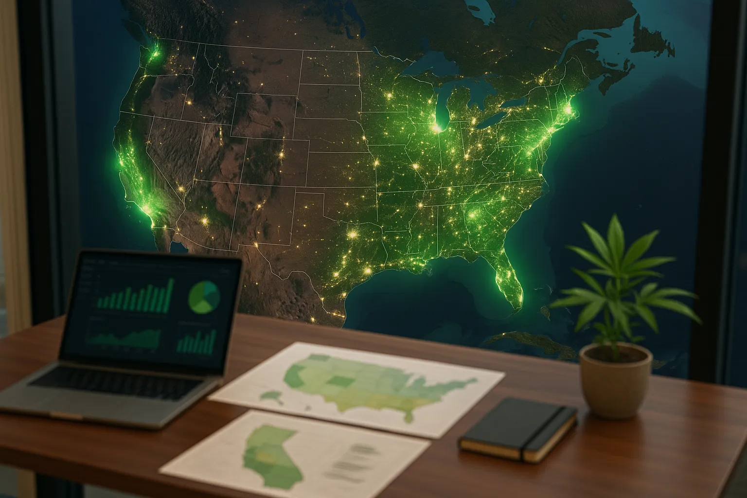 Cannabis market size by state in the United States