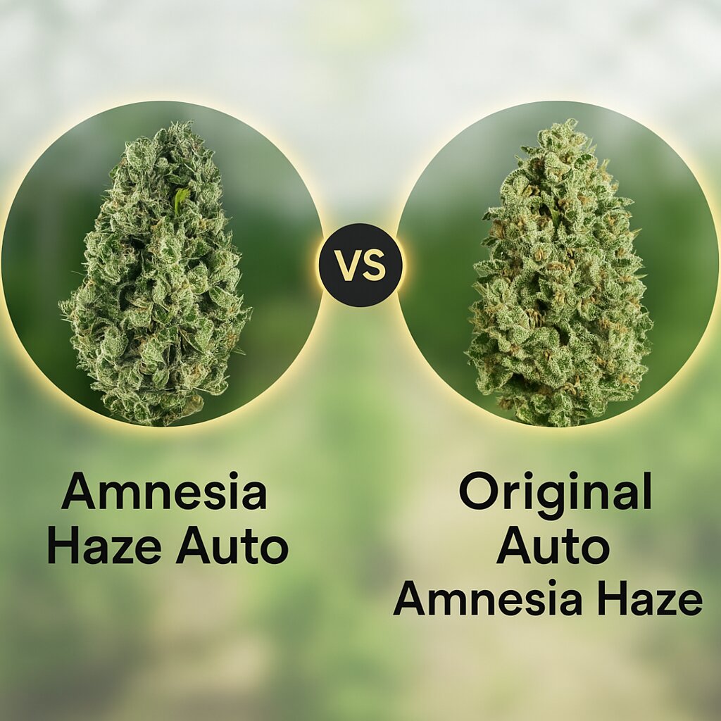 Amnesia Haze Auto (Vision Seeds) vs Original Auto Amnesia Haze (FastBuds) cannabis seeds comparison