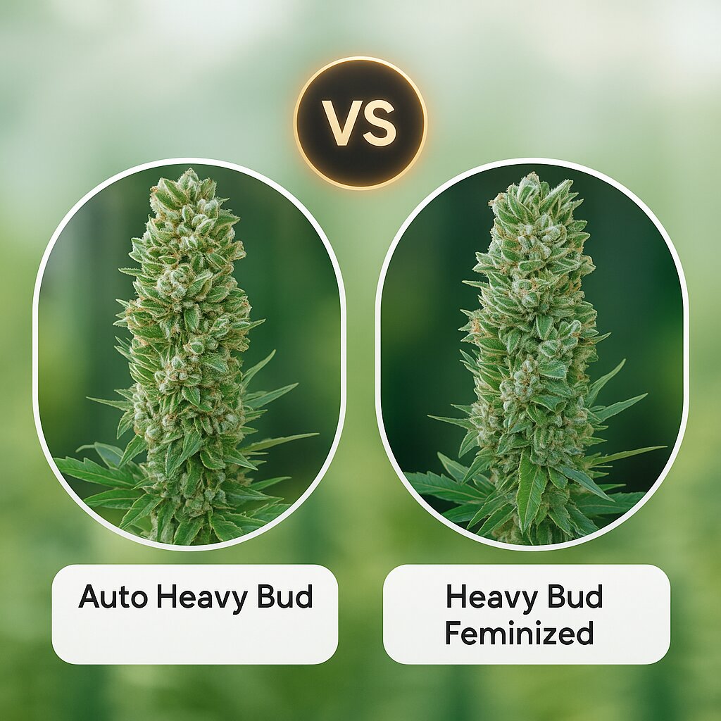 Auto Heavy Bud (Advanced Seeds) vs Heavy Bud (Advanced Seeds) cannabis seeds comparison