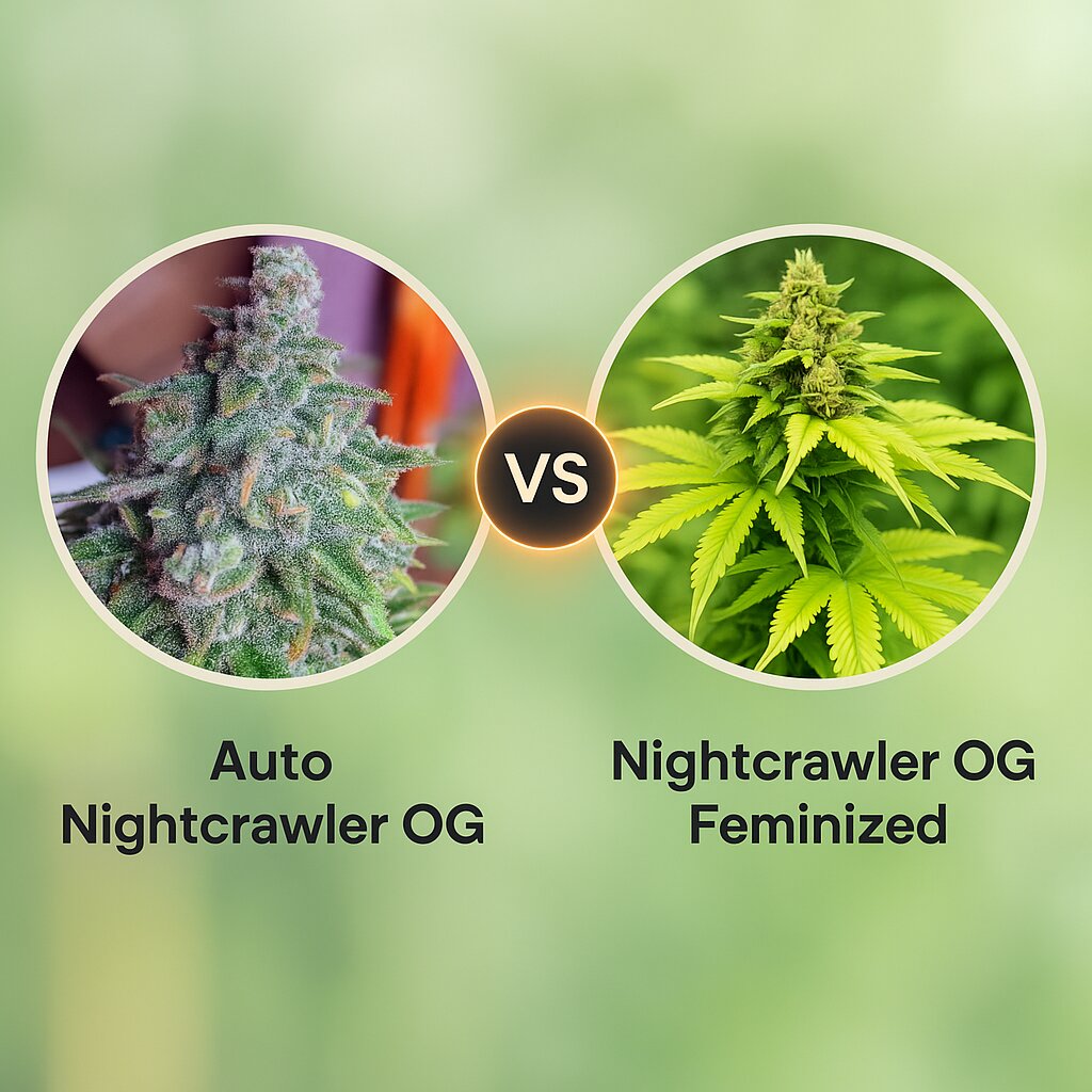 Auto Nightcrawler OG (Top Shelf Elite) vs Nightcrawler OG (Top Shelf Elite) cannabis seeds comparison