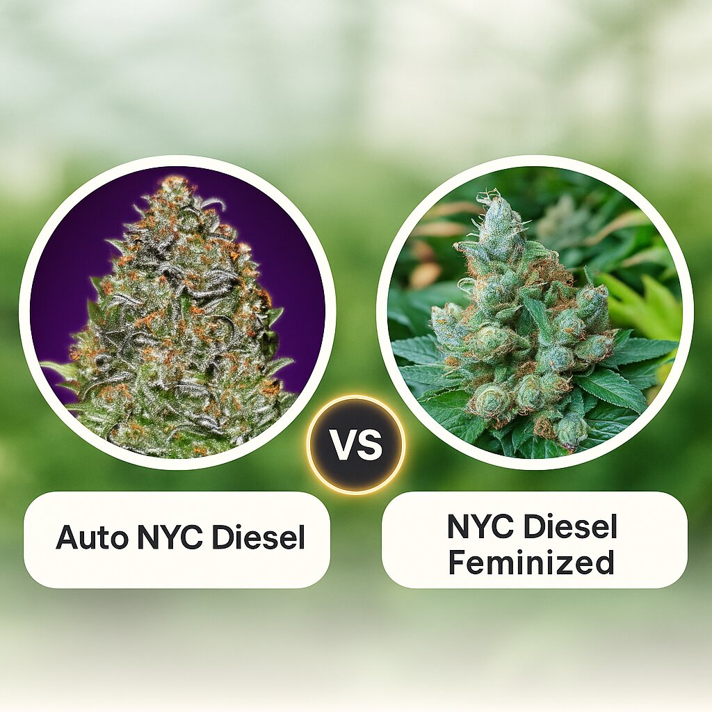 Auto NYC Diesel (Advanced Seeds) vs NYC Diesel (Soma Seeds) cannabis seeds comparison