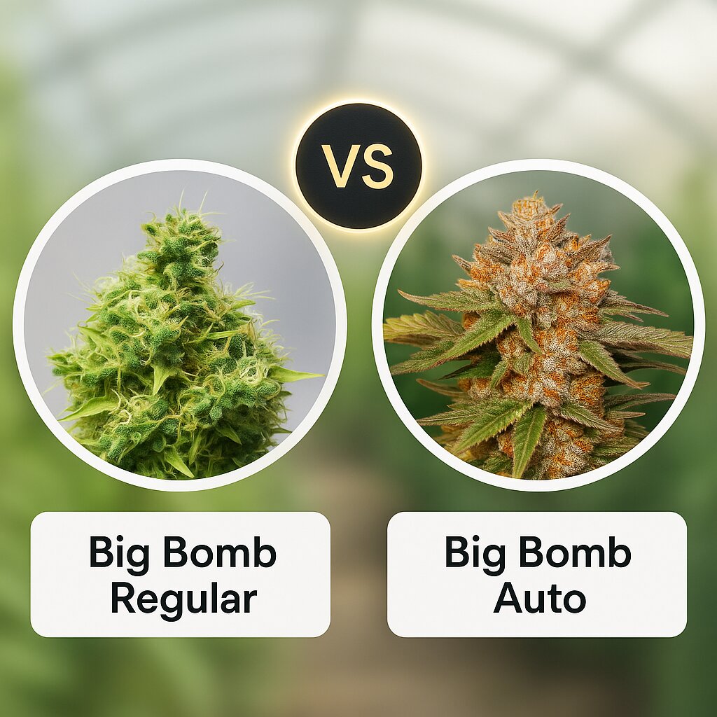 Big Bomb (Bomb Seeds) vs Big Bomb Auto (Bomb Seeds) cannabis seeds comparison