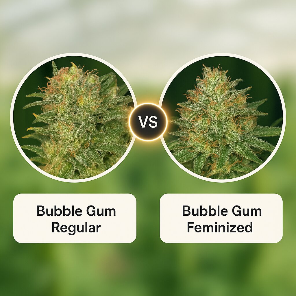 Bubble Gum (Serious Seeds) vs Bubble Gum (Serious Seeds) cannabis seeds comparison