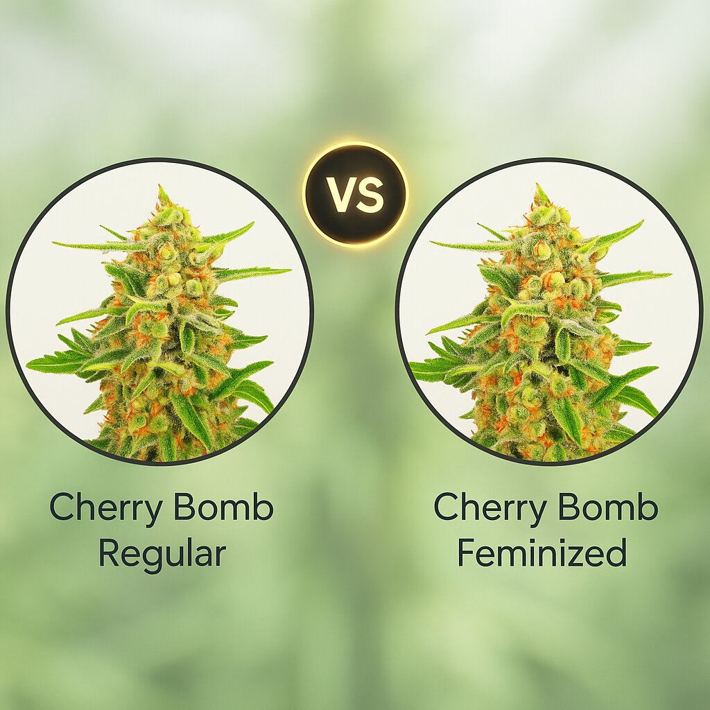 Cherry Bomb (Bomb Seeds) vs Cherry Bomb (Bomb Seeds) cannabis seeds comparison