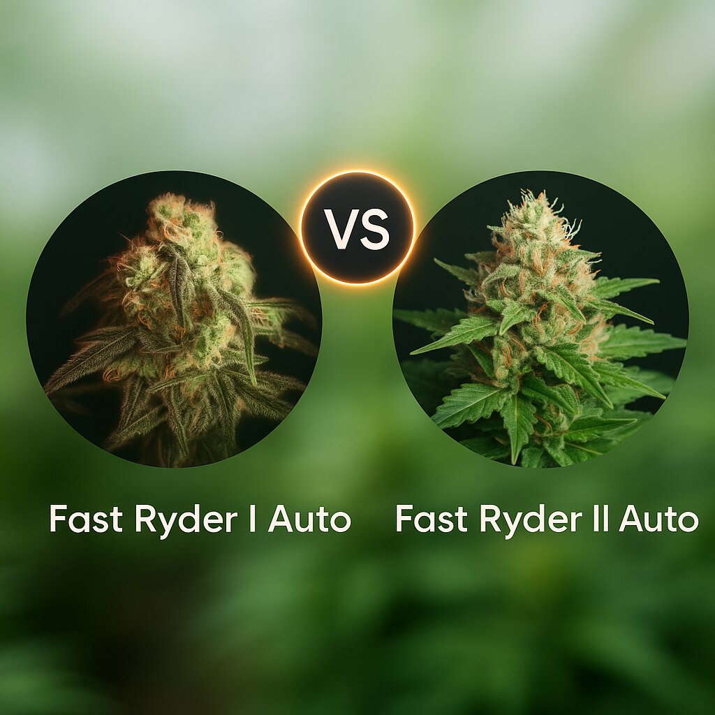 Fast Ryder I (Bulldog Seeds) vs Fast Ryder II (Bulldog Seeds) cannabis seeds comparison
