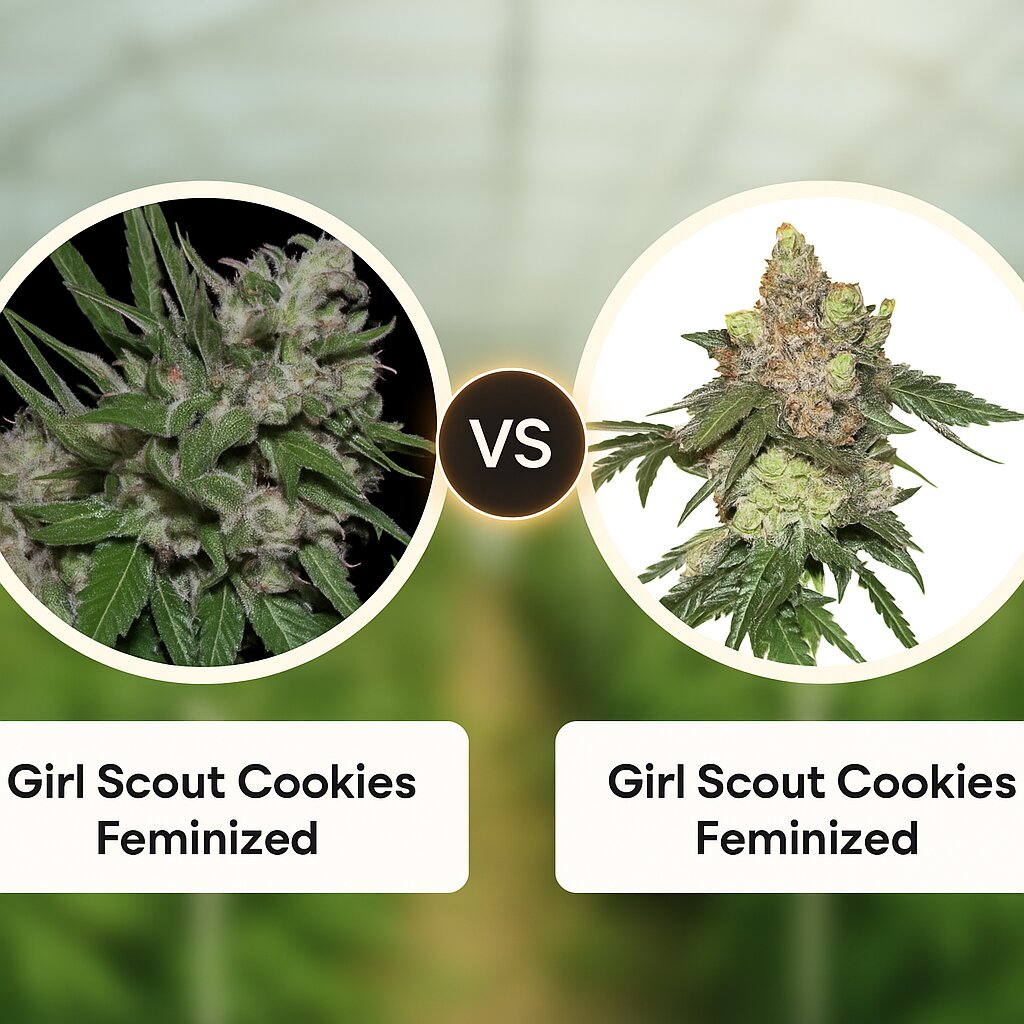 Girl Scout Cookies (Bighead Seeds) vs Girl Scout Cookies (Seed Stockers) cannabis seeds comparison