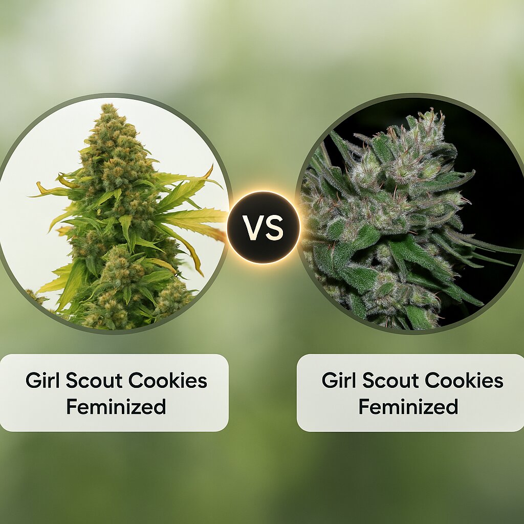 Girl Scout Cookies (Cali Weed) vs Girl Scout Cookies (Bighead Seeds) cannabis seeds comparison