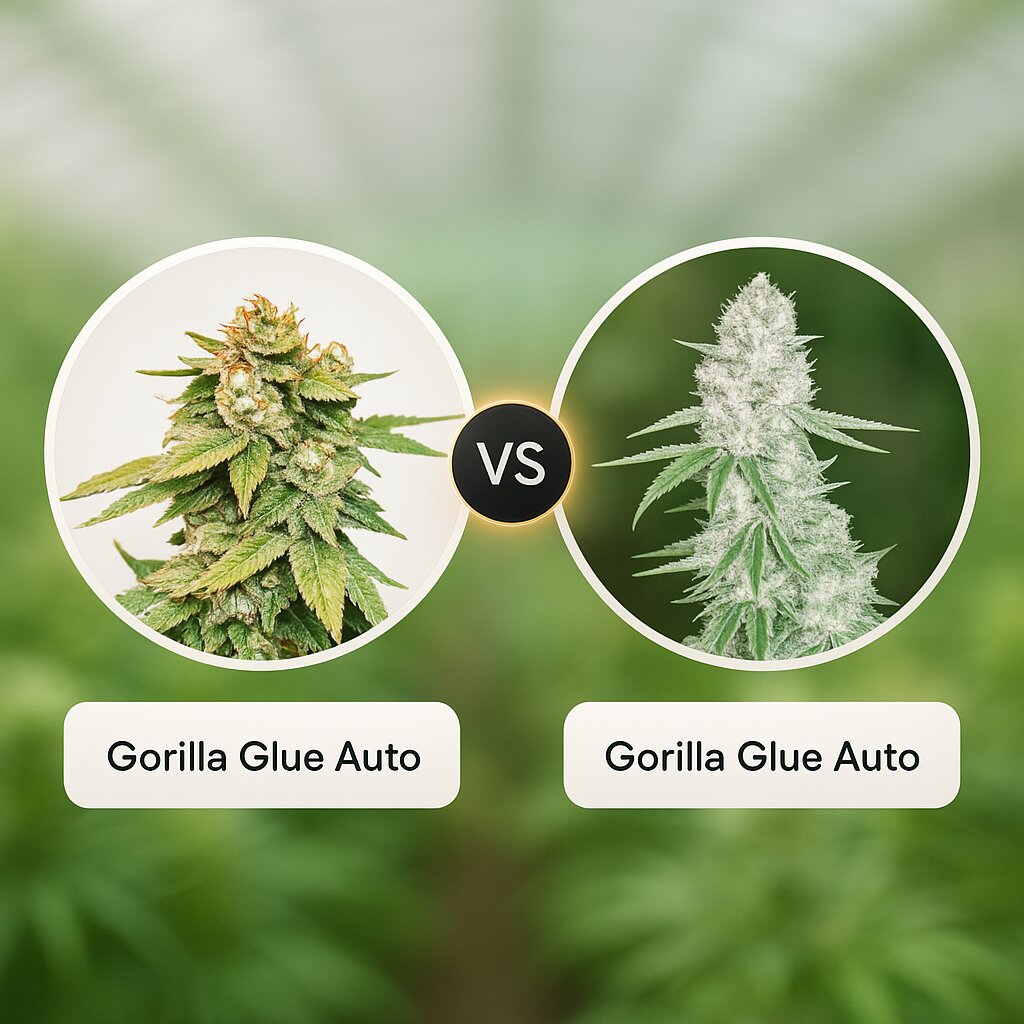 Gorilla Glue Auto (Seed Stockers) vs Gorilla Glue Auto (FastBuds) cannabis seeds comparison