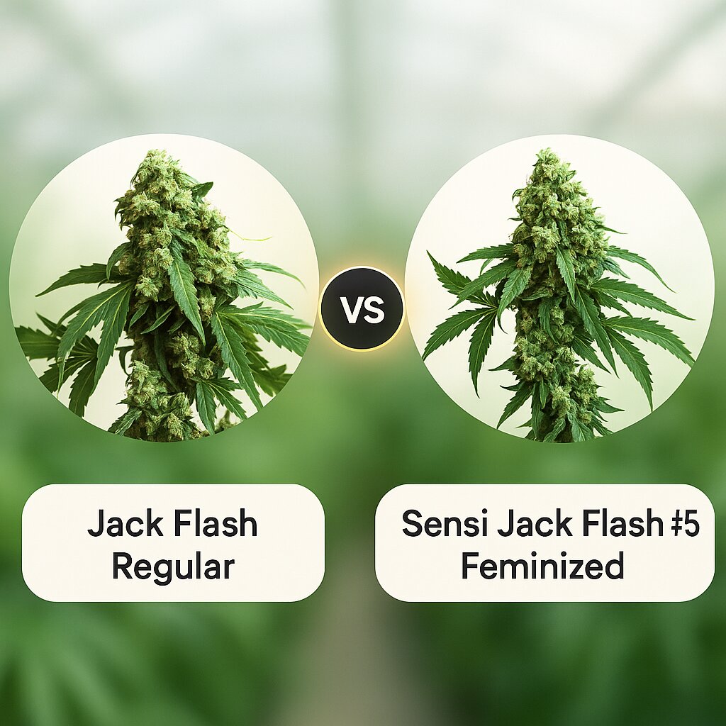 Jack Flash (Sensi Seeds) vs Sensi Jack Flash #5 (Sensi Seeds) cannabis seeds comparison