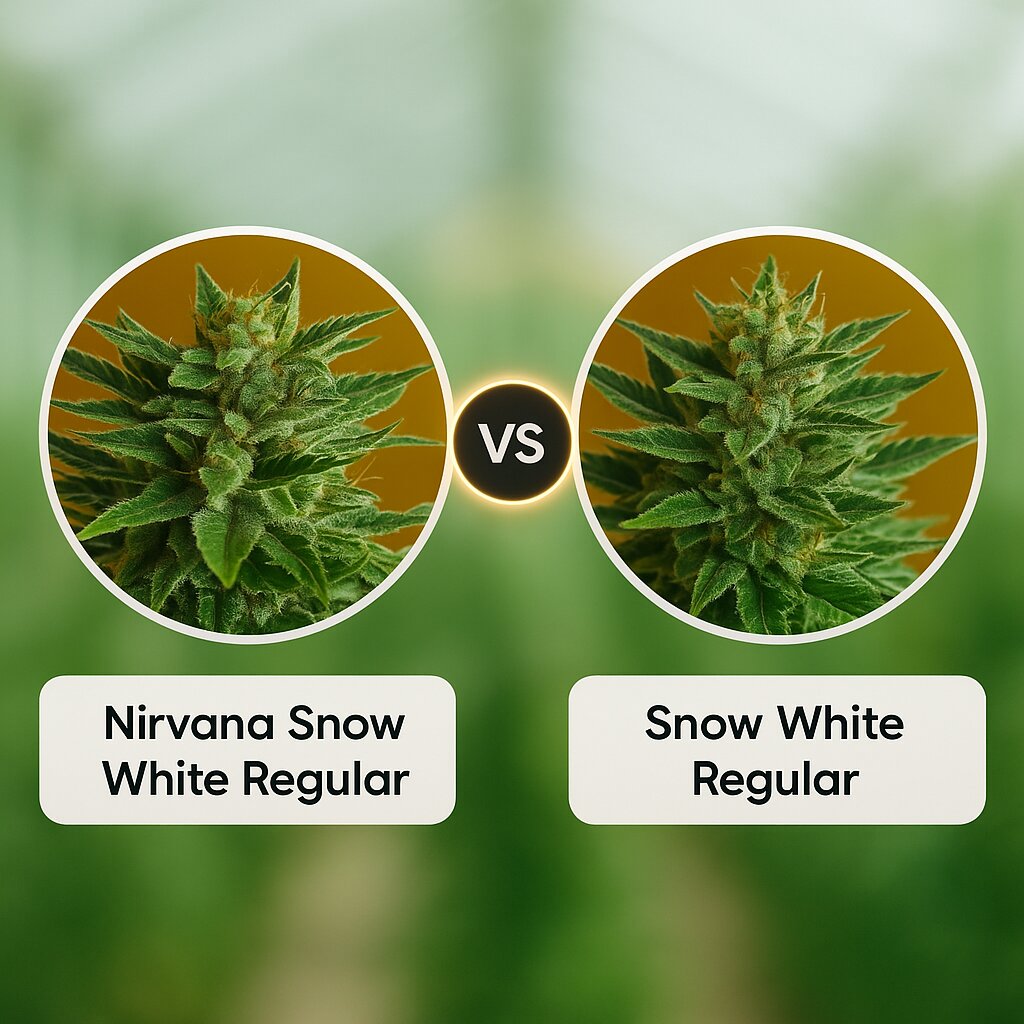 Nirvana Snow White (Nirvana Seeds) vs Snow White (Nirvana Seeds) cannabis seeds comparison