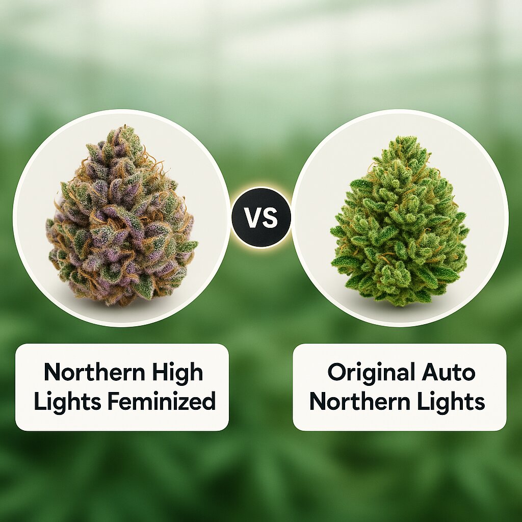 Northern High Lights (Advanced Genetics Seeds) vs Original Auto Northern Lights (FastBuds) cannabis seeds comparison