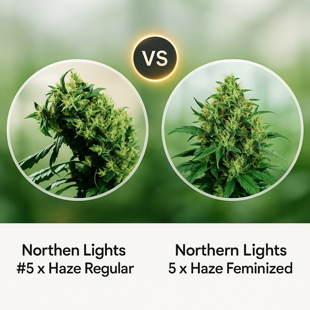 Northern Lights #5 x Haze (Sensi Seeds) vs Northern Lights 5 x Haze (Sensi Seeds) cannabis seeds comparison