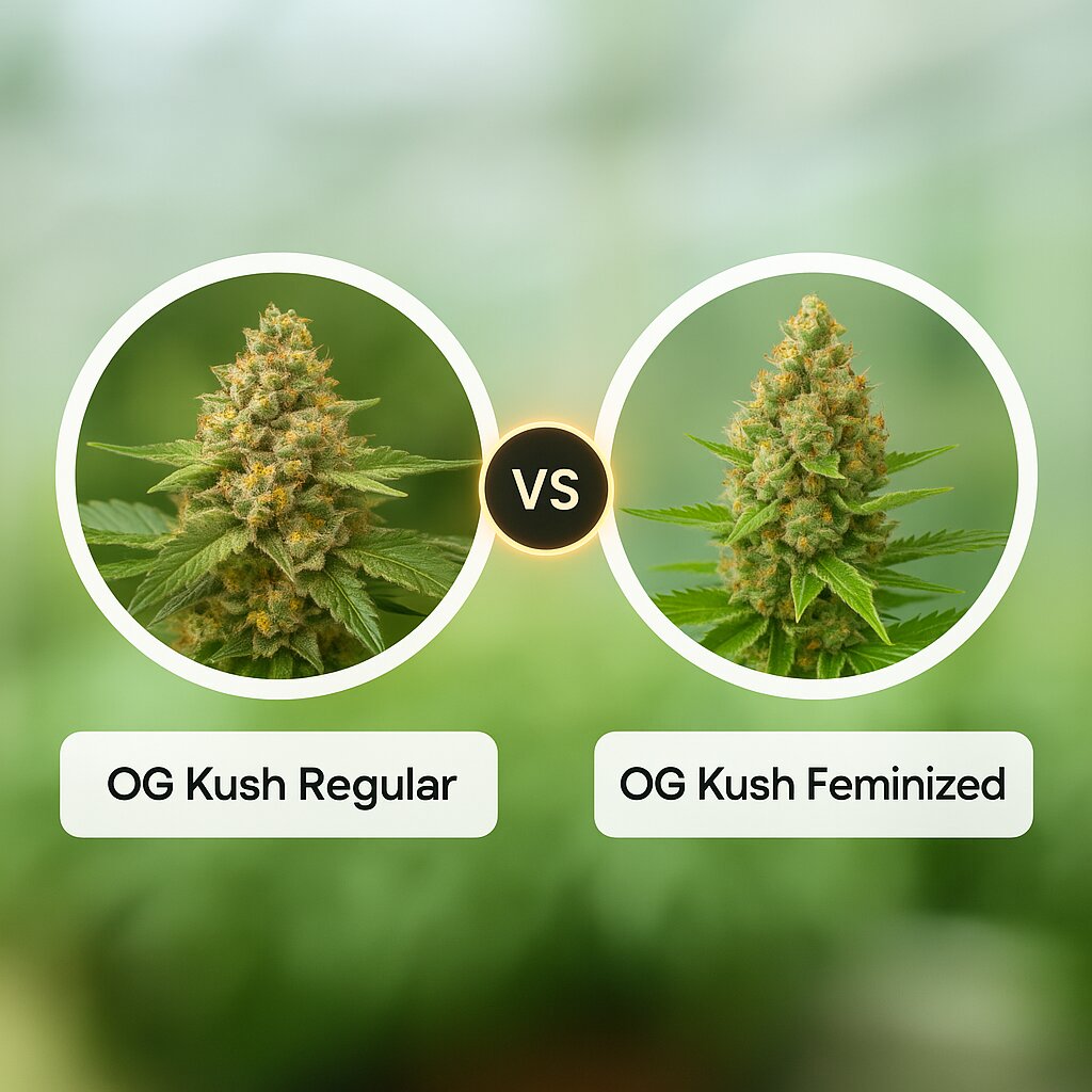 OG Kush (Grand Daddy Purp) vs OG Kush (DinaFem Seeds) Cannabis seeds comparison