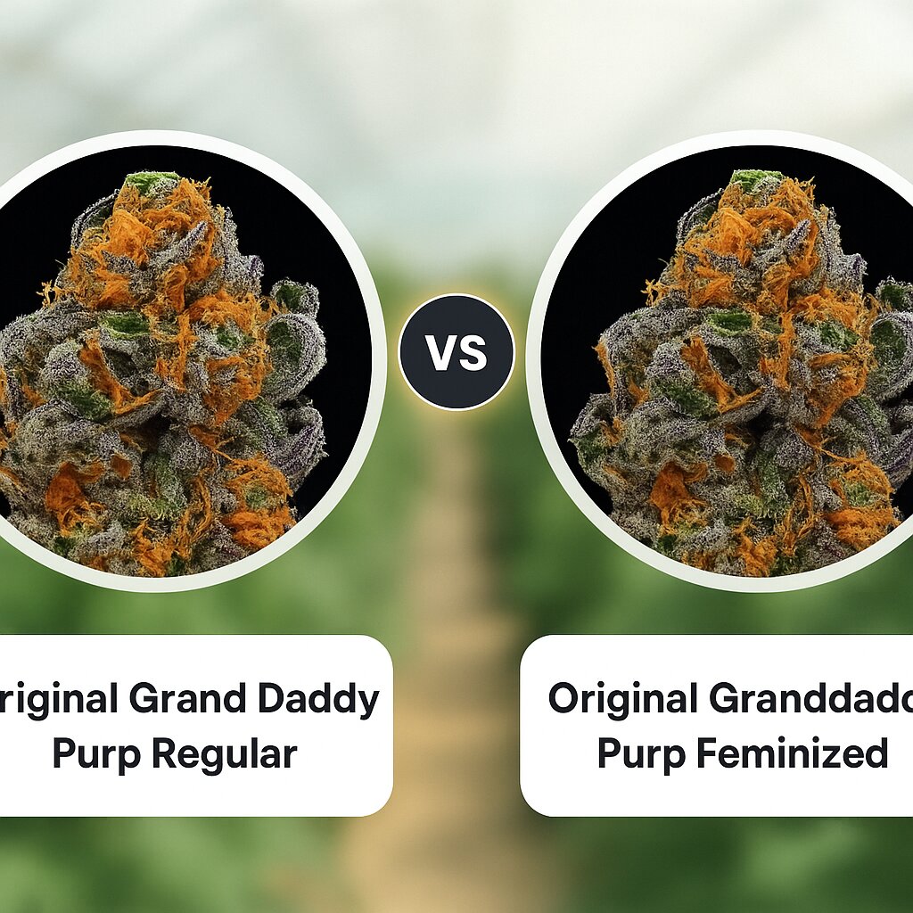 Original Grand Daddy Purp (Grand Daddy Purp) vs Original Granddaddy Purp (Grand Daddy Purp) cannabis seeds comparison