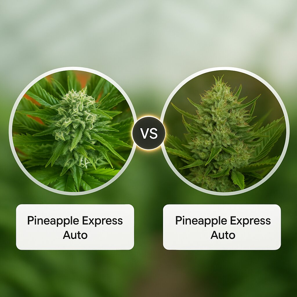 Pineapple Express Auto (G13 Labs) vs Pineapple Express Auto (FastBuds) cannabis seeds comparison 