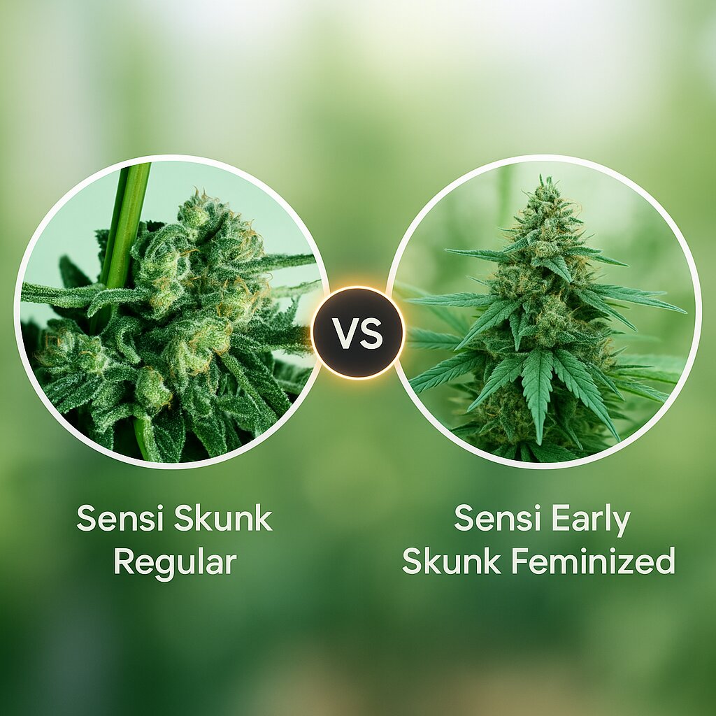 Sensi Skunk (Sensi Seeds) vs Sensi Early Skunk (Sensi Seeds) cannabis seeds comparison