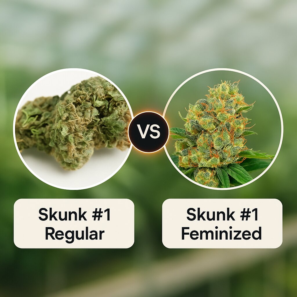 Skunk #1 (Seedsman) vs Skunk #1 (G13 Labs) cannabis seeds comparison