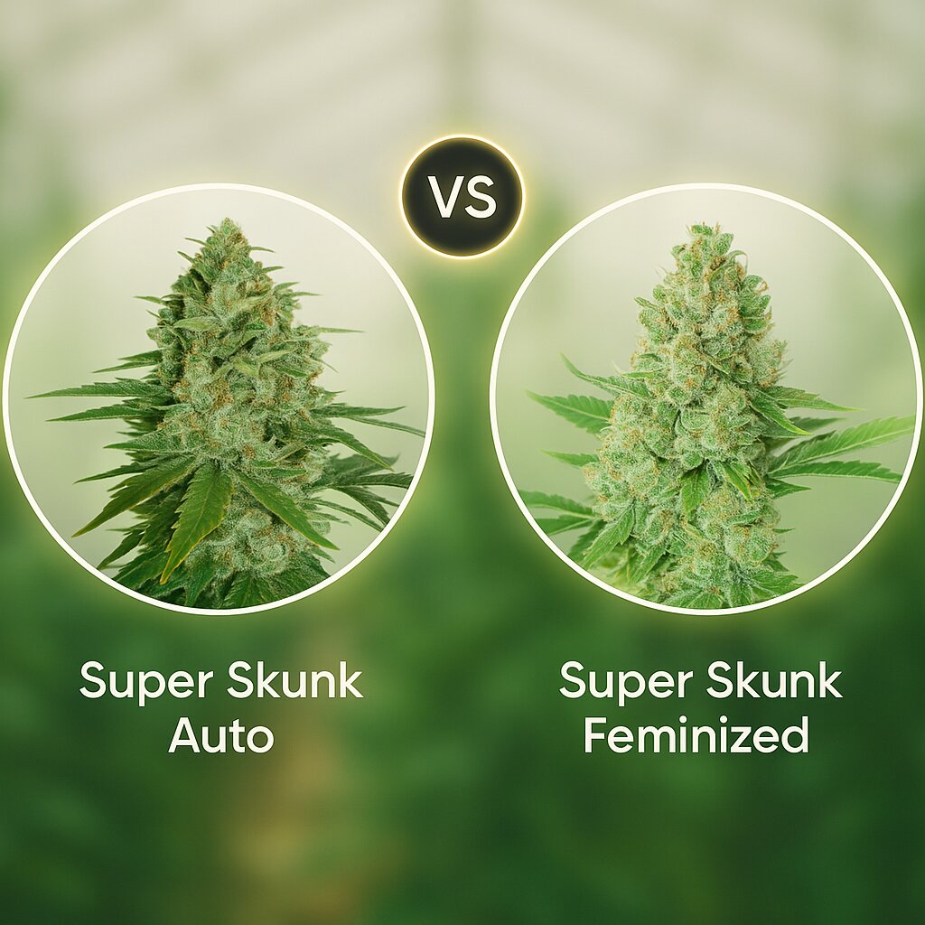 Super Skunk Auto (Seed Stockers) vs Super Skunk (G13 Labs) cannabis seeds comparison