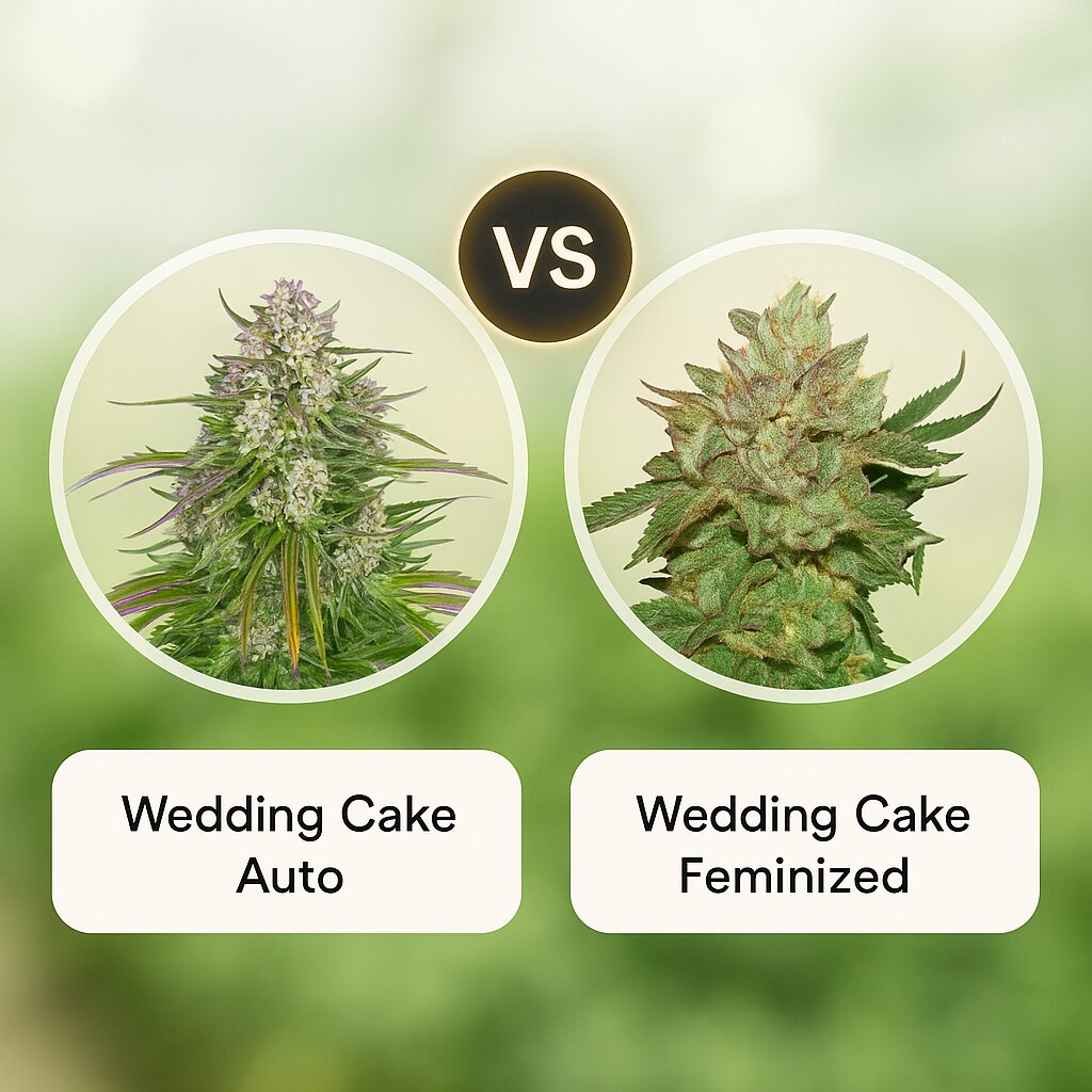 Wedding Cake Auto (Barneys Farm) vs Wedding Cake (Seed Stockers) cannabis seeds comparison