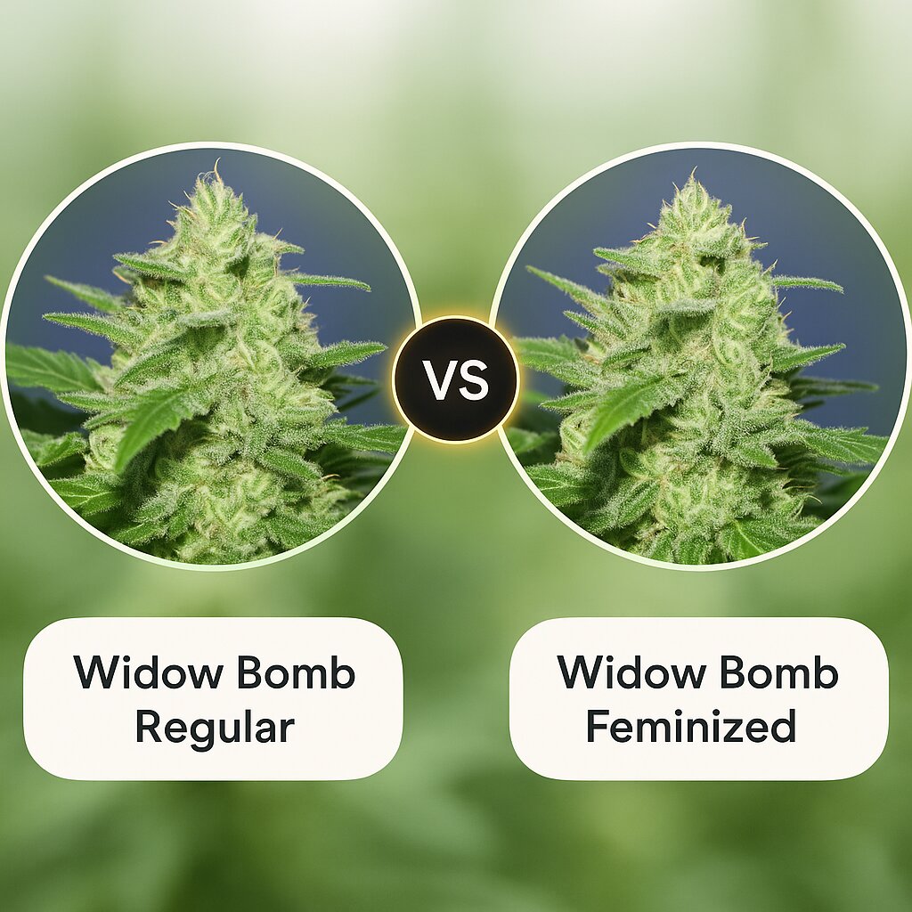 Widow Bomb (Bomb Seeds) vs Widow Bomb (Bomb Seeds) cannabis seeds comparison