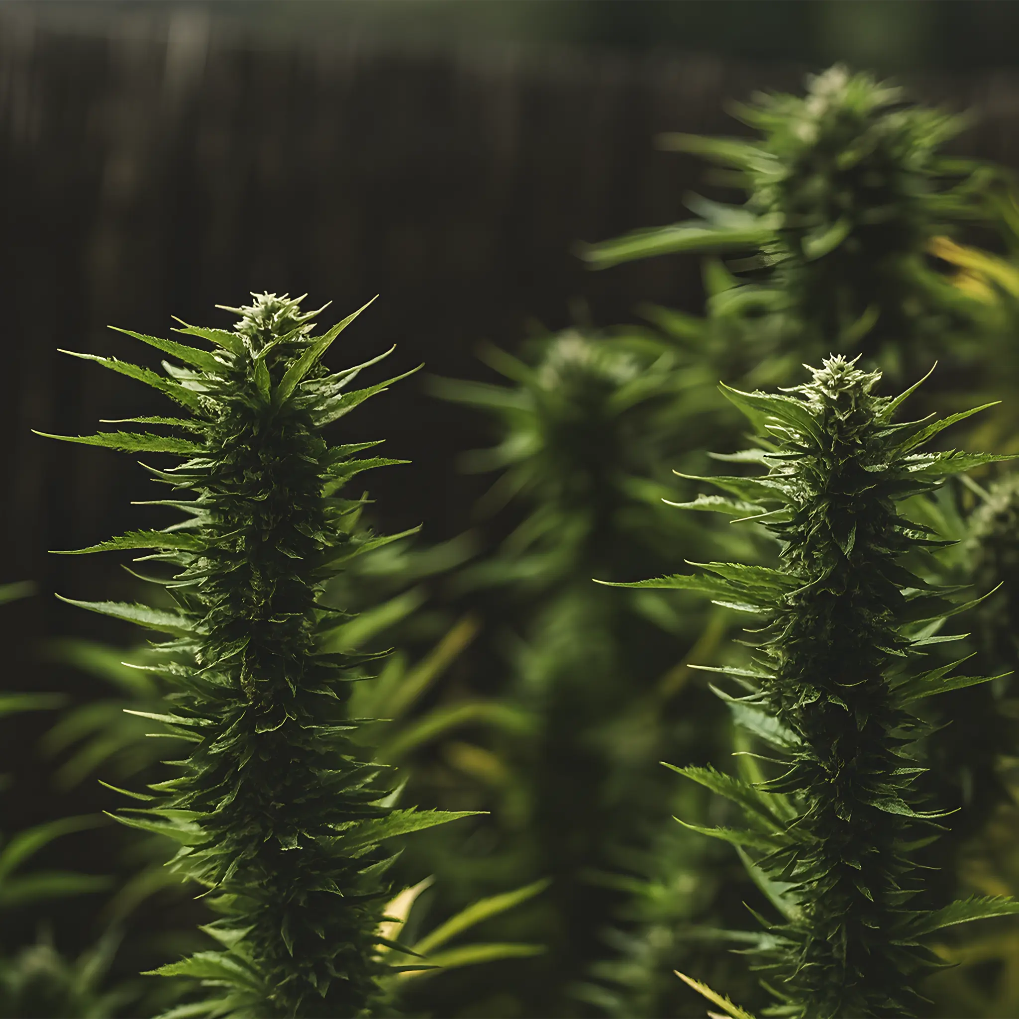 Cannabis plant close-up used as Leo Seeds homepage banner